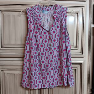 Escapada Living‎ Pink Blue Sleeveless - Size XS -